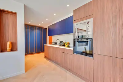Cuisine ou kitchenette dans l'établissement Bluestay 86 - Charmant appartement Paris 13