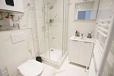 Salle de bains dans l'établissement Stylish Two-Bedroom Apartment in Saint-Germain