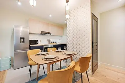 Cuisine ou kitchenette dans l'établissement Superbe Appart 4P Central