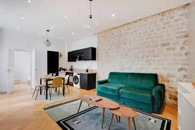 Coin salon dans l'établissement Appartement central-coeur de Paris