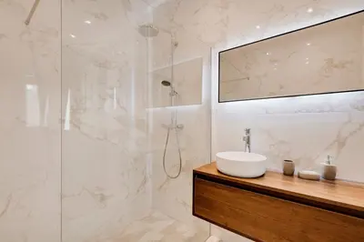 Salle de bains dans l'établissement Appartement central-coeur de Paris