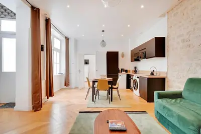 Coin salon dans l'établissement Appartement central-coeur de Paris