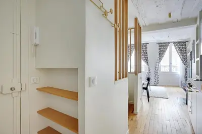 Un ou plusieurs lits dans un hébergement de l'établissement Saint-Honore - Sublime appartement