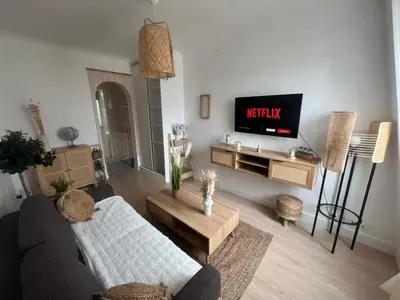 Télévision ou salle de divertissement dans l'établissement Charmant appartement aux Portes de Paris - 2PAX