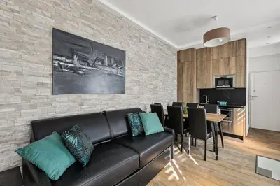 Coin salon dans l'établissement 03 Tour Eiffel Appartement pour 7 personnes