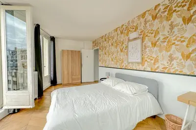 Un ou plusieurs lits dans un hébergement de l'établissement Flexliving - room - Septembre