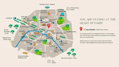 Plan de l'établissement Rustic Charm&Dreamhome 40m2 in the heart of Paris, near Pompidou and Notre-Dame, Subway 4,8,9 Honeymoon favourite