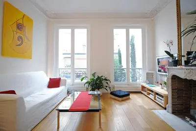 Coin salon dans l'établissement Champs Elysees Homestay - AIR CONDITIONING
