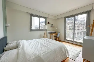 Un ou plusieurs lits dans un hébergement de l'établissement Flexliving - sublime flat - Ternes