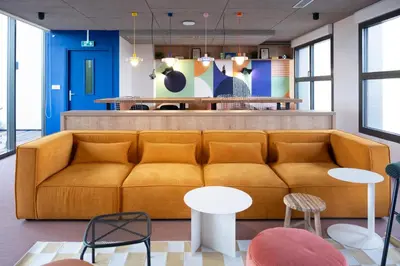Coin salon dans l'établissement Résidence Kley Clichy