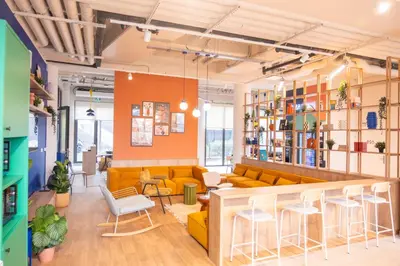 Coin salon dans l'établissement Résidence Kley Clichy
