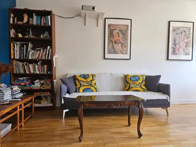 Coin salon dans l'établissement Chambre - Vanves Porte de Versailles