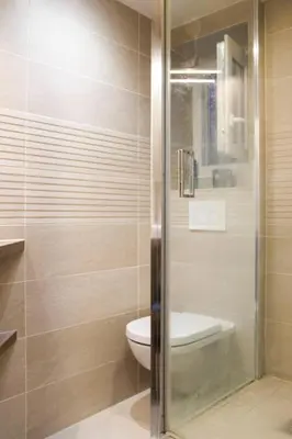 Salle de bains dans l'établissement bright studio with balcony quiet location