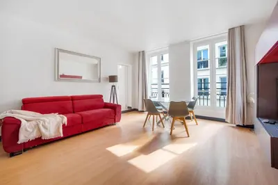 Coin salon dans l'établissement Paris Marais Maison Lombard