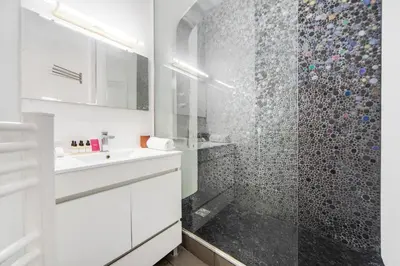 Salle de bains dans l'établissement Paris Marais Maison Lombard