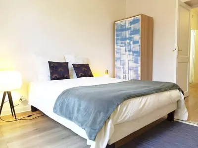 Un ou plusieurs lits dans un hébergement de l'établissement 38m2 Apt near Eiffel Tower 1mn to metro N15-6