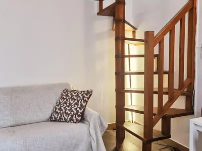 Un ou plusieurs lits dans un hébergement de l'établissement Calm Loft apt in the center of 11arr N11-199