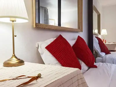 Un ou plusieurs lits dans un hébergement de l'établissement Chic Studio 30ms to Le Bon Marche N6-71
