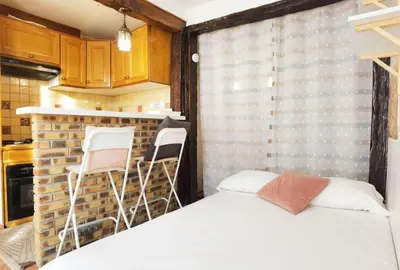 Cuisine ou kitchenette dans l'établissement Charming Studio in the Heart of the Latin Quarter N5-3