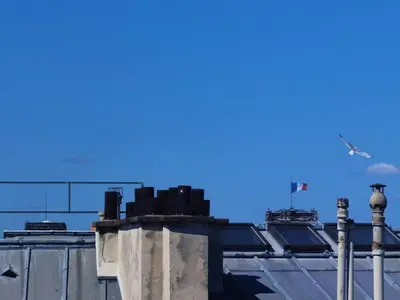 Plan de l'établissement Top roof view studio with elevator 1mn St Germain