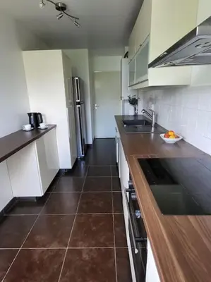 Cuisine ou kitchenette dans l'établissement T3, stade de France, Paris et Parking
