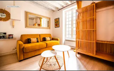 Coin salon dans l'établissement Appartement pour 2 personnes