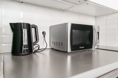 Cuisine ou kitchenette dans l'établissement Studio en plein Coeur du Marais