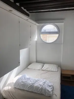 Un ou plusieurs lits dans un hébergement de l'établissement Appartement Saint-Germain-Des-Prés