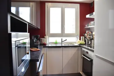 Cuisine ou kitchenette dans l'établissement Elégant et lumineux à 500 m Paris Expo Porte de Versailles