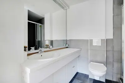 Salle de bains dans l'établissement Comfortable flat near Paris - Suresnes