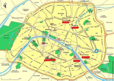 Plan de l'établissement Charmant Appartement à Paris 2P