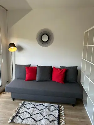 Coin salon dans l'établissement Hermoso apartamento a 10 minutos De la Torre Eiffel