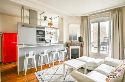 Cuisine ou kitchenette dans l'établissement Proche Paris - Le Moderne - 18MC