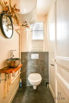 Salle de bains dans l'établissement Proche Paris - Le Moderne - 18MB