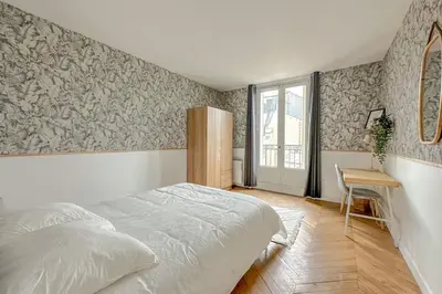 Un ou plusieurs lits dans un hébergement de l'établissement Flexliving - room - Septembre