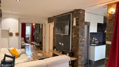 Coin salon dans l'établissement Appartement convivial pour séjourner