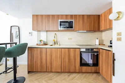 Cuisine ou kitchenette dans l'établissement 155#Suite luxueuse#Etienne Marcel#Châtelet#Paris 3