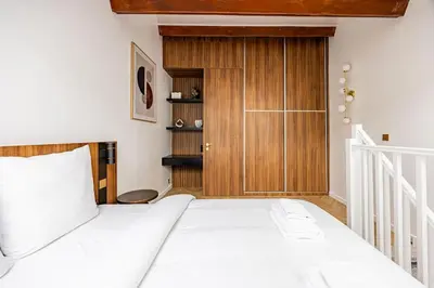 Un ou plusieurs lits dans un hébergement de l'établissement 155#Suite luxueuse#Etienne Marcel#Châtelet#Paris 3