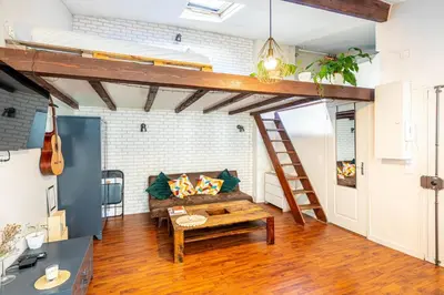 Coin salon dans l'établissement GuestReady - Havre de paix près de Montmartre