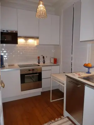 Cuisine ou kitchenette dans l'établissement Au coeur de Paris