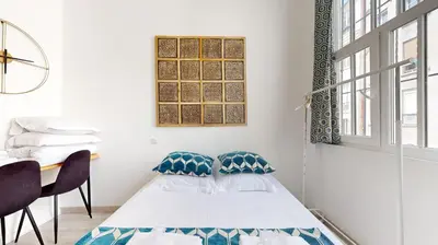 Un ou plusieurs lits dans un hébergement de l'établissement Bluestay 13 - Charmant appartement à Paris