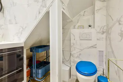 Salle de bains dans l'établissement GuestReady - Apt. Vintage au centre de Paris