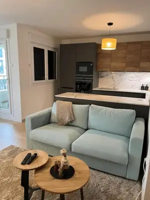 Cuisine ou kitchenette dans l'établissement Modern apartment with terrace