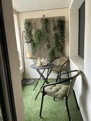 Coin salon dans l'établissement Modern apartment with terrace