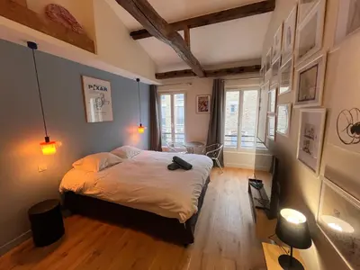 Un ou plusieurs lits dans un hébergement de l'établissement Saint Jacques Disney