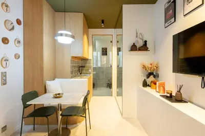 Cuisine ou kitchenette dans l'établissement Room Aboukir, Paris Centre