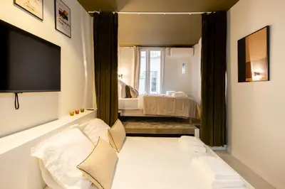 Un ou plusieurs lits dans un hébergement de l'établissement Room Aboukir, Paris Centre