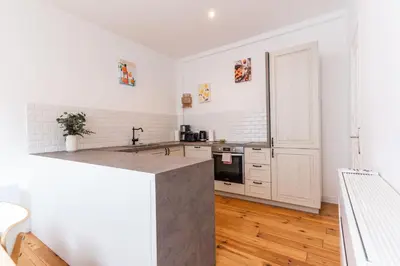 Cuisine ou kitchenette dans l'établissement Loft house 2 BR Bastille AC by LCC Agency