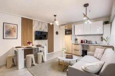 Cuisine ou kitchenette dans l'établissement L'Escapade Bastille - Appartement proche Marais