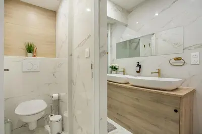 Salle de bains dans l'établissement L'Escapade Bastille - Appartement proche Marais